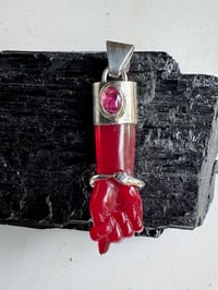 Image 12 of Red mano figa with ouroboros bangle 