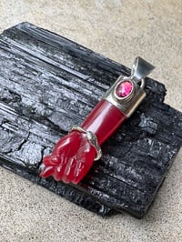 Image 13 of Red mano figa with ouroboros bangle 