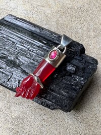 Image 14 of Red mano figa with ouroboros bangle 