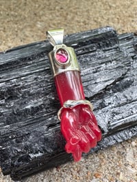 Image 16 of Red mano figa with ouroboros bangle 