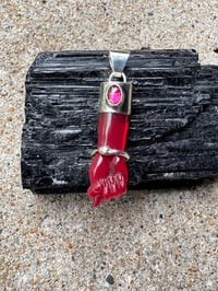 Image 19 of Red mano figa with ouroboros bangle 