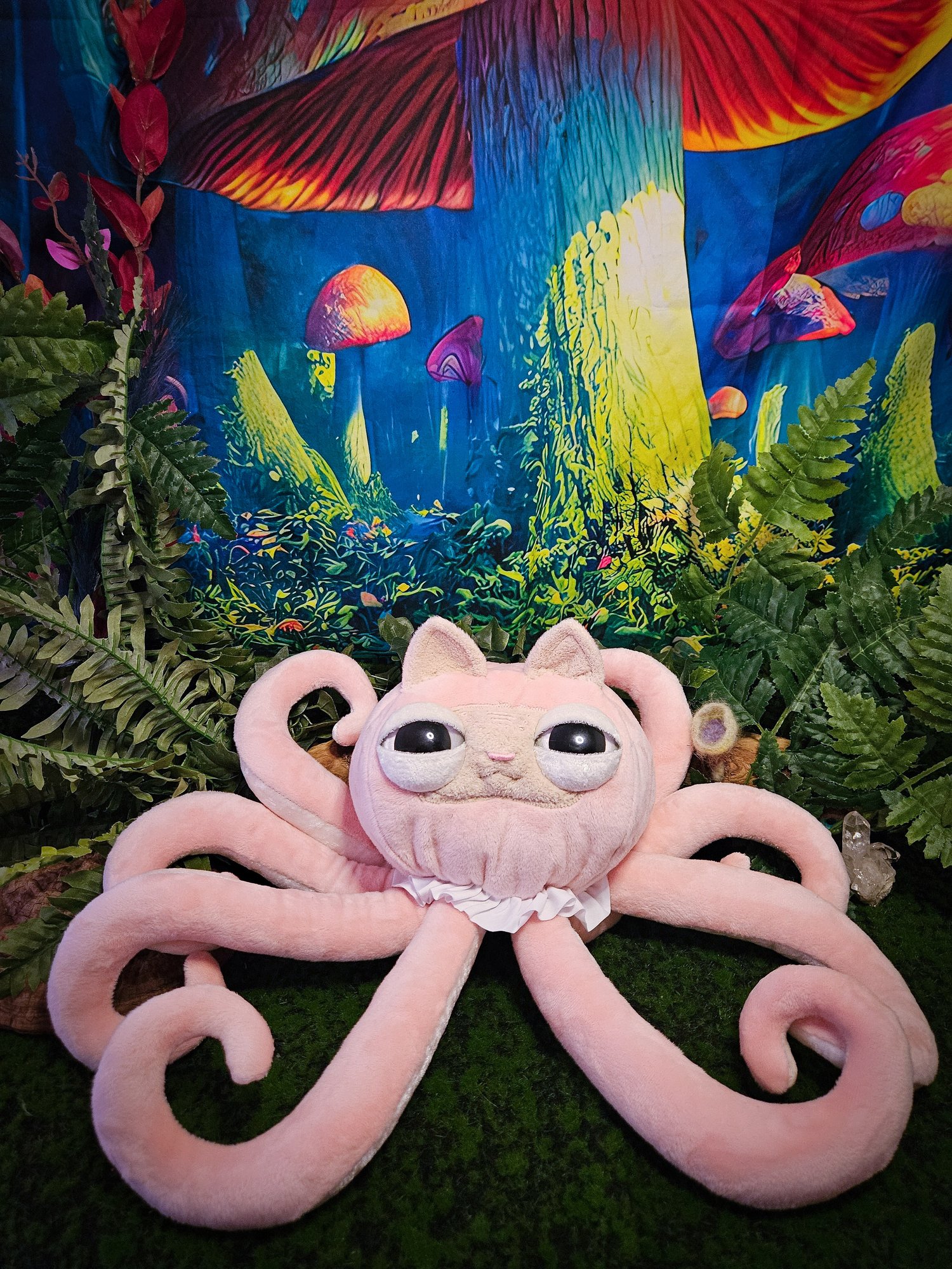 Strawberries and Cream CAT-O-PUSS!! ✨️🩷🤍🐱🐙🤍🩷✨️