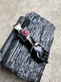 Image 13 of Black mano figa with ouroboros bangle