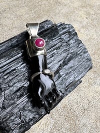 Image 14 of Black mano figa with ouroboros bangle