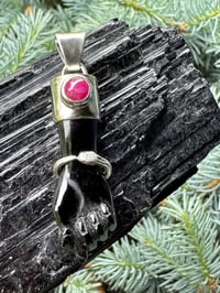 Image 17 of Black mano figa with ouroboros bangle