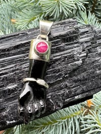 Image 20 of Black mano figa with ouroboros bangle
