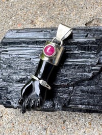 Image 22 of Black mano figa with ouroboros bangle