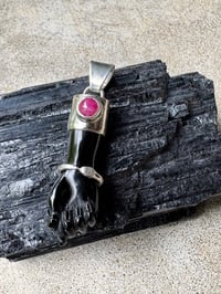 Image 5 of Black mano figa with ouroboros bangle