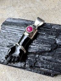 Image 23 of Black mano figa with ouroboros bangle