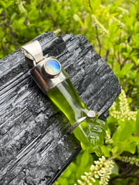 Image 4 of Green mano figa with ouroboros bangle