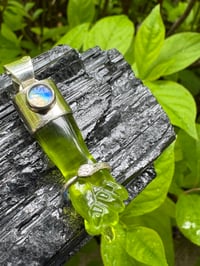 Image 18 of Green mano figa with ouroboros bangle