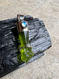 Image 1 of Green mano figa with ouroboros bangle