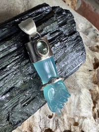 Image 3 of Blue mano figa with ouroboros bangle 