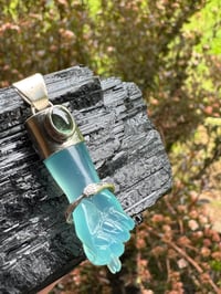 Image 6 of Blue mano figa with ouroboros bangle 