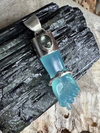 Image 7 of Blue mano figa with ouroboros bangle 