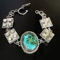 Image 1 of Silver Block Bracelet