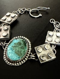 Image 3 of Silver Block Bracelet