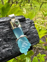 Image 10 of Blue mano figa with ouroboros bangle 