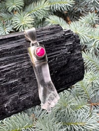 Image 7 of Quartz and ruby mano figa 