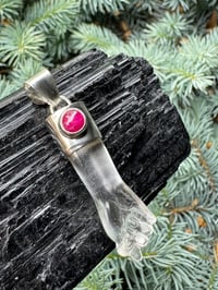 Image 2 of Quartz and ruby mano figa 