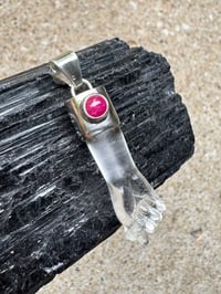 Image 9 of Quartz and ruby mano figa 