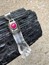 Image 4 of Quartz and ruby mano figa 