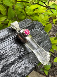 Image 13 of Quartz and ruby mano figa 