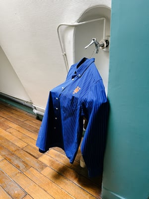 NY Mets Stripped Button Down Shirt - Size M