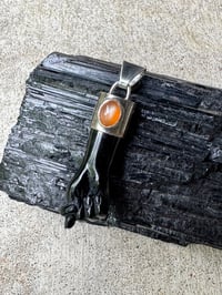 Image 6 of Black chalcedony and moonstone mano figa 