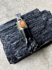 Image 16 of Black chalcedony and moonstone mano figa 