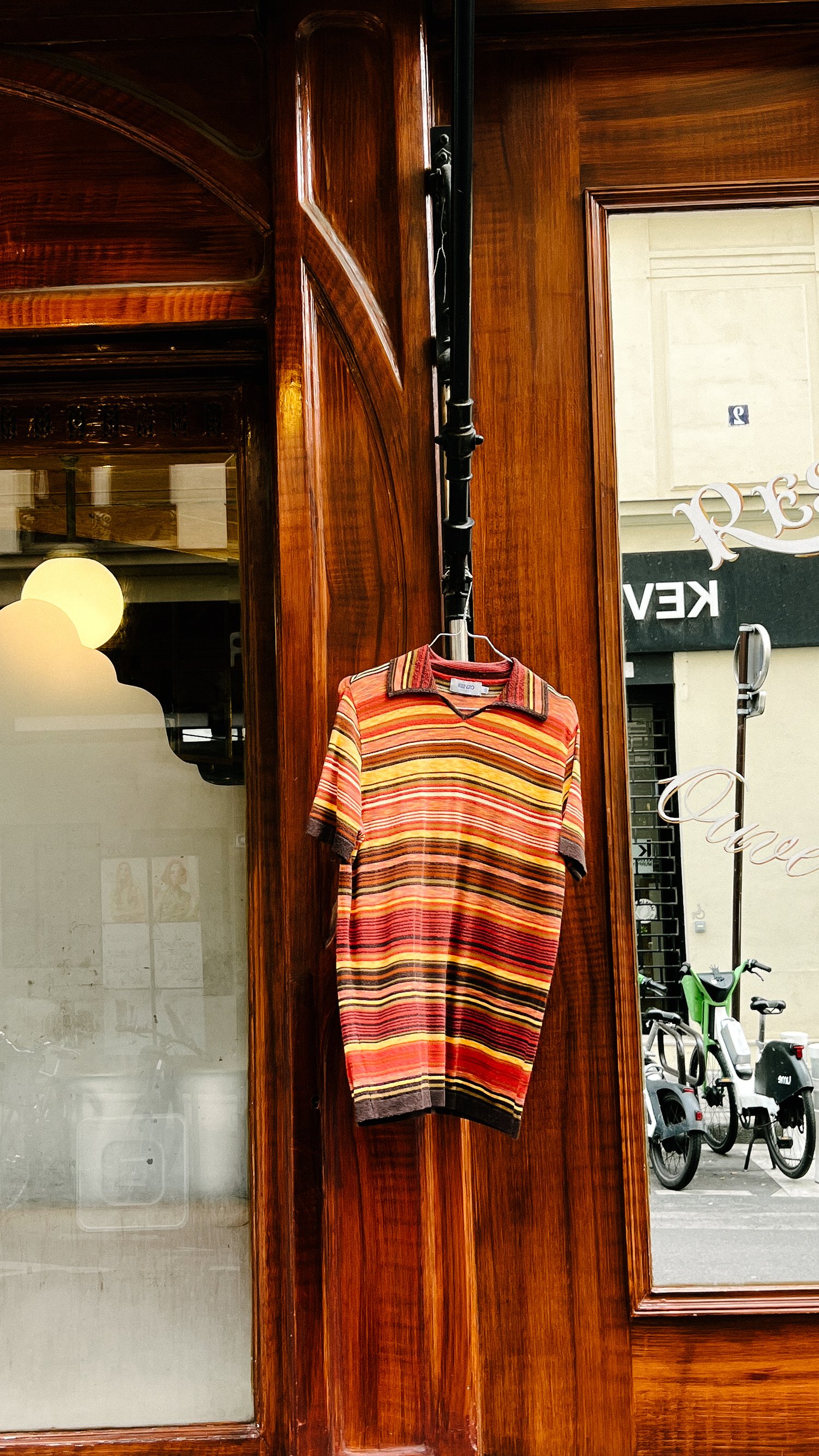 Kenzo Homme Stripe Knitted Polo from 90's - Size 48