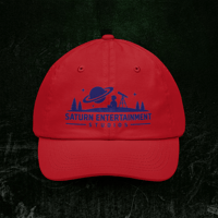 Image 2 of Saturn Entertainment Studios Dad Hat — Vintage Space Telescope Baseball Cap