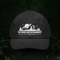 Image 3 of Saturn Entertainment Studios Dad Hat — Vintage Space Telescope Baseball Cap