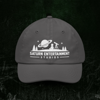 Image 4 of Saturn Entertainment Studios Dad Hat — Vintage Space Telescope Baseball Cap