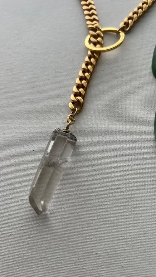 Image of MILALA • Quartz Lariat Necklace