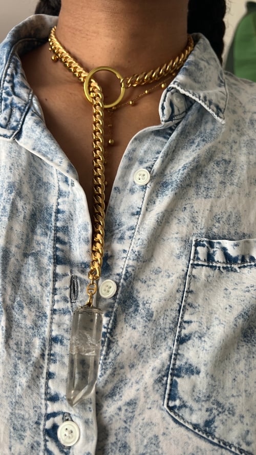 Image of MILALA • Quartz Lariat Necklace