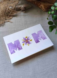 Image 2 of Hand-painted Mother's Day Card - MOM
