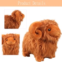 Image 3 of 👑The Armored Kingdom Baby SnuggleHorn Sheep Plushie-Lifelike Detail-Ultra Soft-