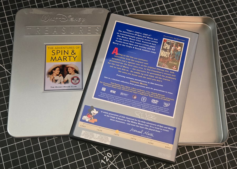 Image of WALT DISNEY TREASURES: SPIN & MARTY 2-DISC SET! MICKEY MOUSE CLUB! LIKE NEW!