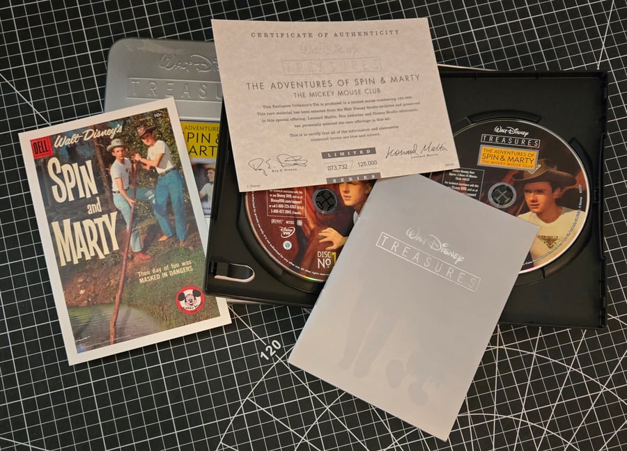 Image of WALT DISNEY TREASURES: SPIN & MARTY 2-DISC SET! MICKEY MOUSE CLUB! LIKE NEW!