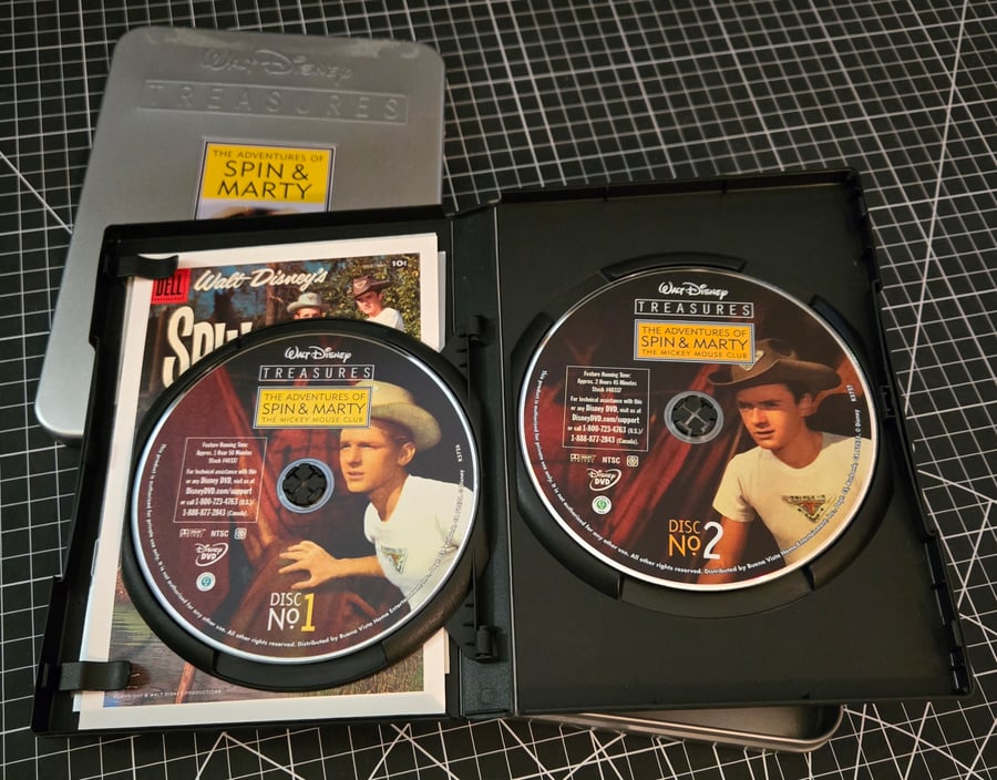 Image of WALT DISNEY TREASURES: SPIN & MARTY 2-DISC SET! MICKEY MOUSE CLUB! LIKE NEW!