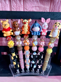 Image 1 of ✨🍯 Pooh and Friends beaded bling pen 