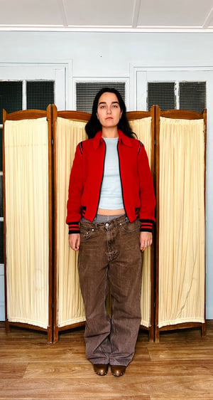 70's Women European Teddy Jacket - Size S