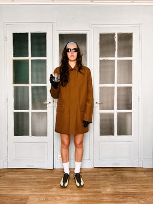 Hermès 2000's Padded Car Coat Brown - Size 50