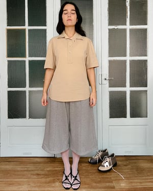 Prada Short Sleeve Shirt in Beige 2000's - Size M