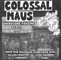Colossal Maus Hardcore Fanzine Issue 1