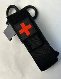 Image 1 of Nylon Tactical Molle/Belt Compatible TQ/Scissors Pouch - Black