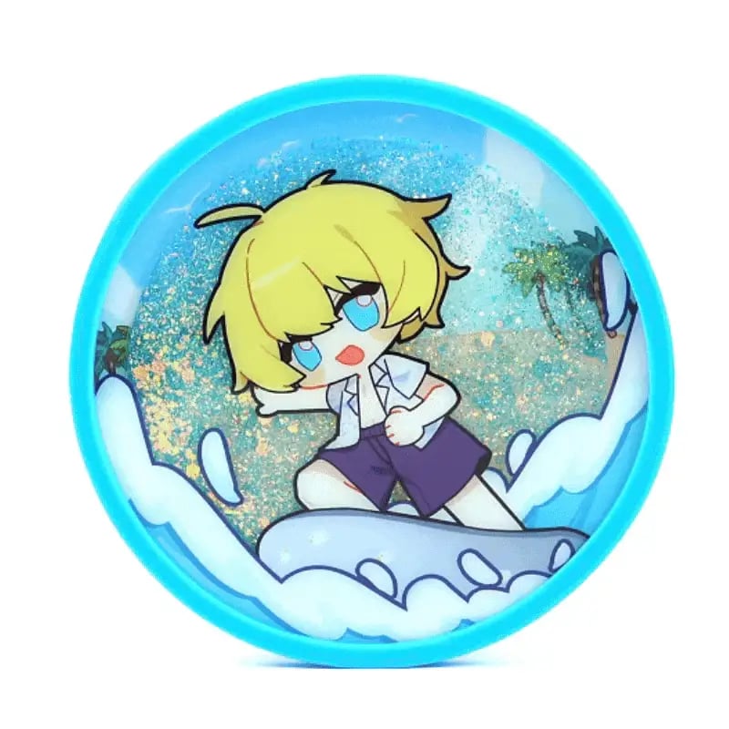 Image of Fire Emblem Quicksand Liquid Shaker Acrylic Coasters by Robin [PRE-ORDER]