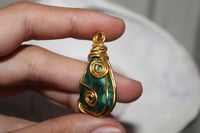 Image 1 of Malachite Crystal Pendant Medium
