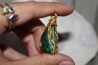 Image 4 of Malachite Crystal Pendant Medium
